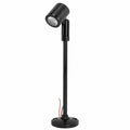 Schwarzer LED-Strahler für Innenbereich, Mini-Spot für Schminktisch und Schränke, 12V Beleuchtung, einstellbare Helligkeit
