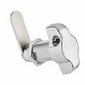 Gedotec Drehriegelschloss für Schränke - Chrom poliert - Ø 19 x 25 mm - Kompatibel mit Vorhängeschloss Ø 5–7 mm