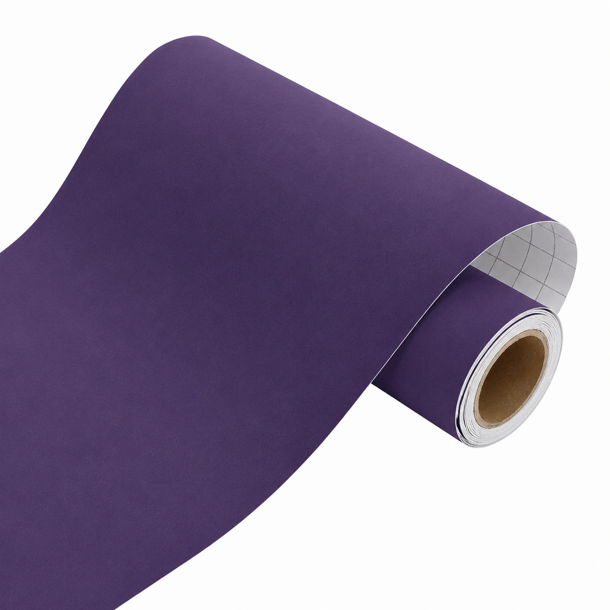 Selbstklebende Samtfolie in Dunkelviolett - 40cm x 200cm Stoffoptik für Möbel und Dekoration
